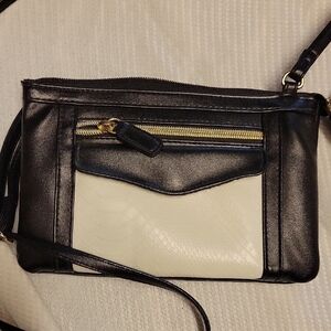 Black and White Crossbody Bag